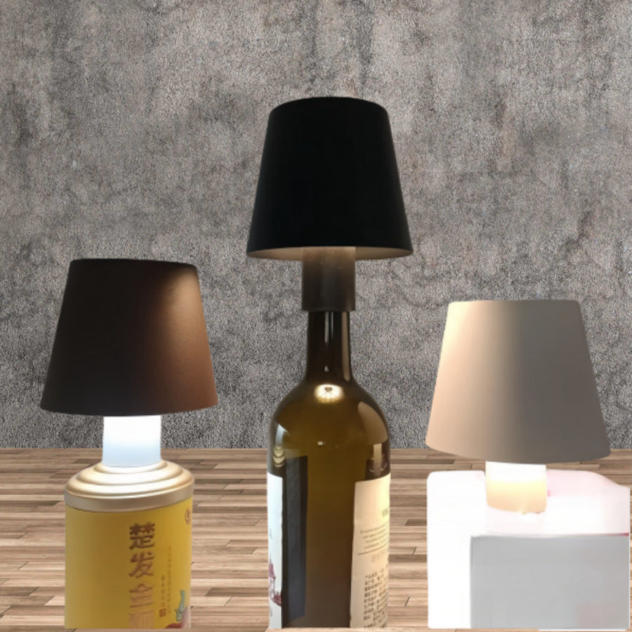 Wine bottle lamp, restaurant bar lamp, ambient lamp, bedroom mushroom lamp, gift night light