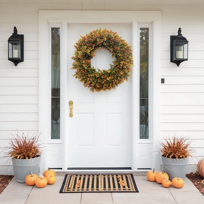 Thanksgiving Boxwood Wreath Door Hanging Porch Home Fireplace Hanging Decorative Wreath