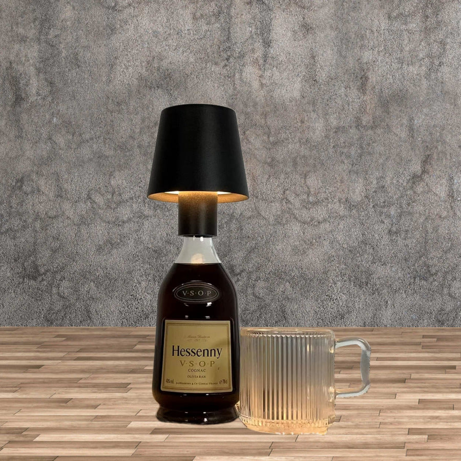 Wine bottle lamp, restaurant bar lamp, ambient lamp, bedroom mushroom lamp, gift night light